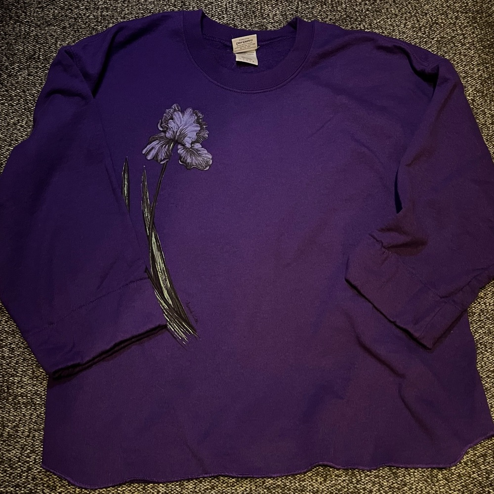 Women’s Sweater with Floral Design, Large